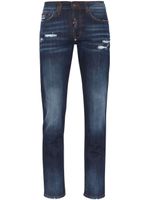 Philipp Plein jean skinny à effet usé - Bleu - thumbnail