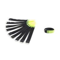 Adam Hall - Klittenbandsluiting, 16 x 1,6 cm, geel