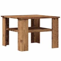 vidaXL Salontafel 60x60x42 cm bewerkt hout oud houtkleurig, tafel, bijzet tafel, salon tafel, bijzettafel, koffietafel, koffie tafel, tafels