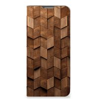 Book Wallet Case voor OPPO Reno8 Lite Wooden Cubes