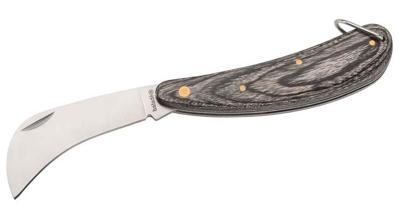 Baladéo zakmes Serpette 18,5 cm RVS/hout grijs/zilver Baladéo zakmes Serpette 18,5 cm RVS/hout grijs/zilver