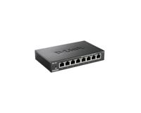 D-Link DES-108 Layer2 Fast Ethernet Switch Metaal, 8 Poorts zwart