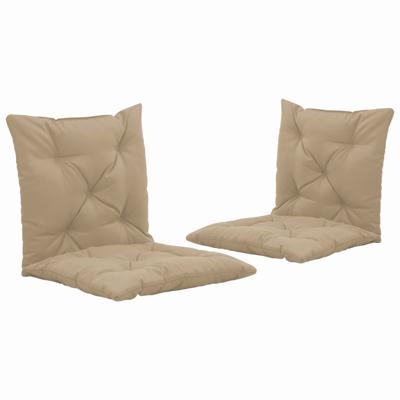 vidaXL Schommelstoelkussens 2 st 50 cm stof beige vidaXL Schommelstoelkussens 2 st 50 cm stof beige