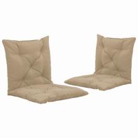 vidaXL Schommelstoelkussens 2 st 50 cm stof beige