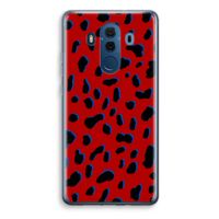 Red Leopard: Huawei Mate 10 Pro Transparant Hoesje - thumbnail