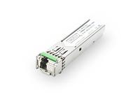 DIGITUS Gigabit SFP-module - 1,25 Gbit/s - HP & HP Aruba compatibel - Mini GBIC - voor singlemode glasvezelkabel - LC Simplex - Bidirectioneel - TX1550/RX1310nm - 20 km bereik - Plug & Play