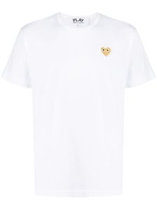 Comme Des Garçons Play t-shirt à logo brodé - Blanc