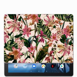 Lenovo Tab E10 Siliconen Hoesje Flowers