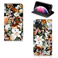 Smart Cover voor Apple iPhone 11 Pro Max Dark Flowers