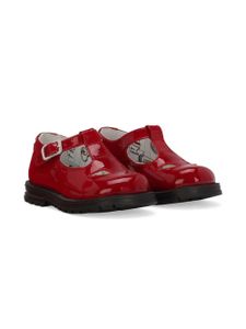 Dolce & Gabbana Kids ballerines à fini poli - Rouge