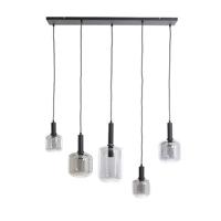 Light & Living - Hanglamp LEKAR - 110x22x32cm - Zwart