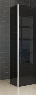 Wiesbaden zijwand+hoekprof. 350x2000 10mm NANO rookglas
