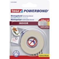 tesa INDOOR 55740-00001-02 Montagetape tesa Powerbond Wit (l x b) 1.5 m x 19 mm 1 stuk(s) - thumbnail