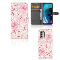 Motorola Moto G51 5G Hoesje Pink Flowers