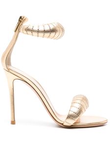 Gianvito Rossi sandales Bijoux 105 mm à design métallisé - Or