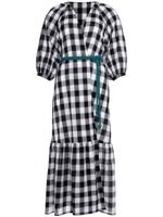 ERES Geruite midi-jurk - Zwart