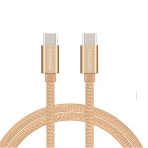 Swissten USB-C naar USB-C Kabel 1.2M Goud