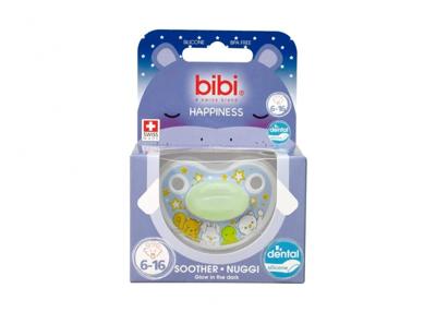 bibi Glow in the Dark Babyfopspeen voor 's nachts Silicone Multi kleuren