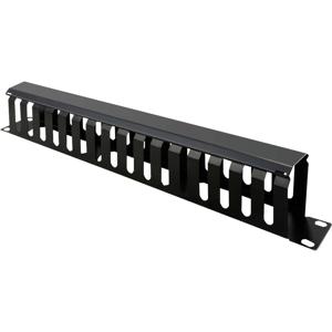 Value 26.99.0306 19 inch Frontplaat voor patchkast 1 HE Zwart