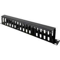 Value 26.99.0306 19 inch Frontplaat voor patchkast 1 HE Zwart - thumbnail