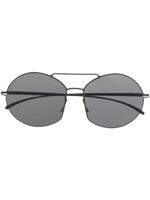 Mykita lunettes de soleil teintées à monture ronde - Noir