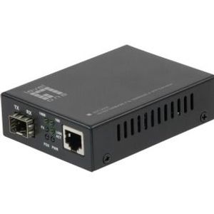 LevelOne GVT-2000 netwerk media converter 1000 Mbit/s Multimode Zwart