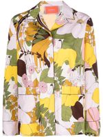 La DoubleJ Hammock floral-print cotton shirt - Tons neutres