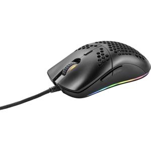 Renkforce RF-GM-400 Gaming-muis USB Optisch Zwart 7 Toetsen 1200 dpi Verlicht