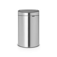 Brabantia Touch Bin afvalemmer 10 + 23 liter met 2 kunststof binnenemmers - Matt Steel