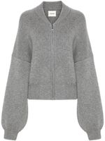 KHAITE cardigan Rhea à effet brossé - Gris