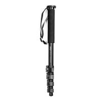 Walimex FT-1502 Pro Monopod 177cm - Stevig aluminium monopod - 10 kg draagvermogen - Fliplock snelsluitingen - Ideaal voor DSLR, DSLM en compacte camera's - Met polsband en tas