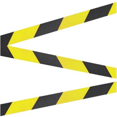 3x Markeerlinten/afzetlinten 66 Meter Geel/zwart Op Rol - Markeerlinten