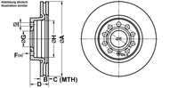 Remmenset, remschijf ATE, Remschijftype: Geventileerd: , Inbouwplaats: Vooras, u.a. für Seat, VW, Skoda, Audi - thumbnail