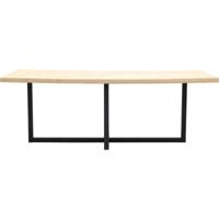 Eettafel Boston met metalen U-poot dubbel