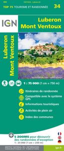 Wandelkaart - Fietskaart 34 Luberon - Mont Ventoux | IGN - Institut Gé