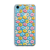 Pink donuts: iPhone XR Transparant Hoesje - thumbnail