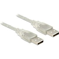 Delock 83889 Kabel USB 2.0 Type-A male > USB 2.0 Type-A male 2 m transparant