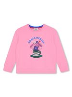 SONIA RYKIEL ENFANT sweat en coton à logo imprimé - Rose