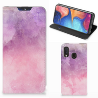 Bookcase Samsung Galaxy A20e Pink Purple Paint - thumbnail