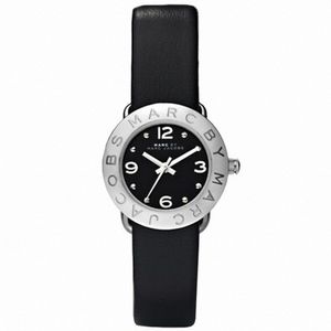 Horlogeband Marc by Marc Jacobs MBM8555 Onderliggend Leder Zwart 14mm