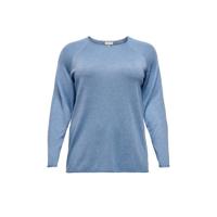 ONLY CARMAKOMA gebreide trui CARLAD lichtblauw
