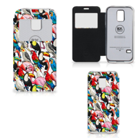 Samsung Galaxy S5 Mini Telefoonhoesje met Pasjes Birds