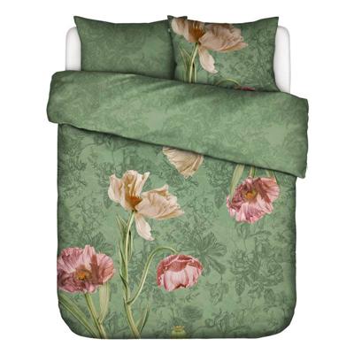 Essenza Annabel Dekbedovertrek - Lits-jumeaux (240x200/220 Cm + 2 Slopen) - Katoen Satijn - Basil