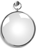 Fornasetti miroir Magic Convex à anneau - Argent