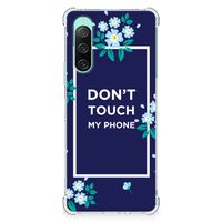 Sony Xperia 10 V Anti Shock Case Flowers Blue DTMP