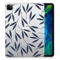 iPad Pro 11 2020/2021/2022 Siliconen Hoesje Leaves Blue