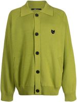 ZZERO BY SONGZIO cardigan Collared Panther à patch logo - Vert - thumbnail