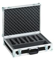 ROADINGER Microfooncase Road 7 microfoons zwart | Flightcase voor microfoons