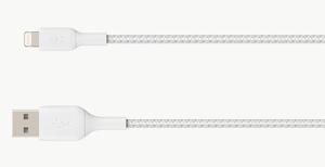 Belkin Boost charge Lightning naar USB-A kabel kabel 15 centimeter, gevlochten, CAA002bt0MWH