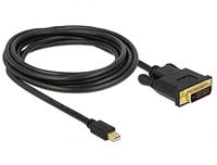 DDR4-83990 3m Mini DisplayPort DVI-D zwart - videokabel-adapter (3 m, Mini DisplayPort, DVI-D, 4K Gold)